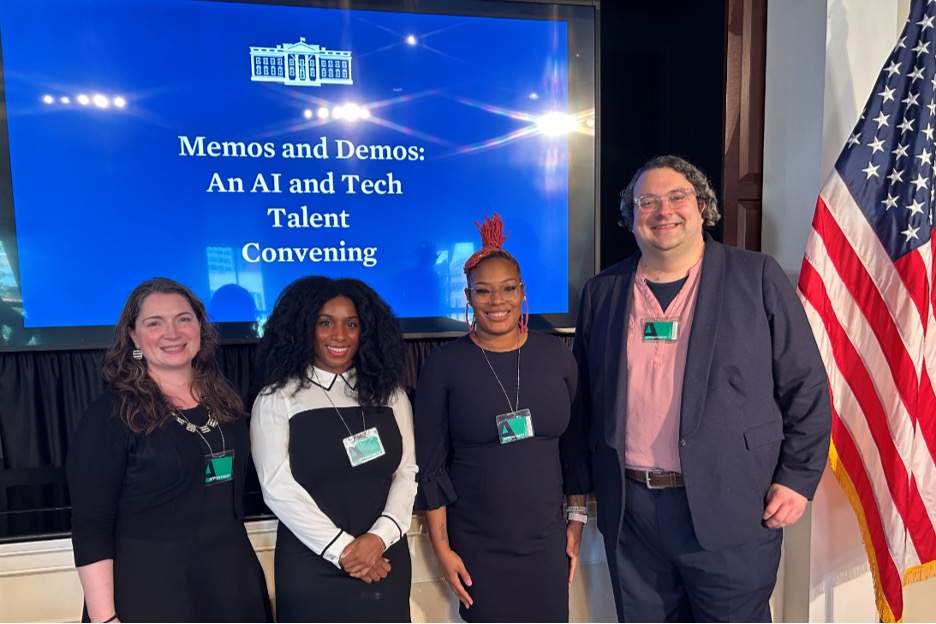 xD team at The White House's AI and Tech Talent event